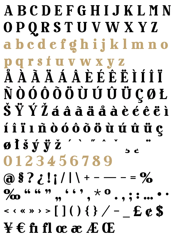 Пример шрифта Rosengarten Serif